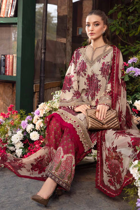 3PC DIGITAL PRINTED LAWN - BS-132