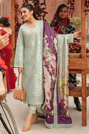 3PC EMBROIDERED LAWN SUIT - BS-87