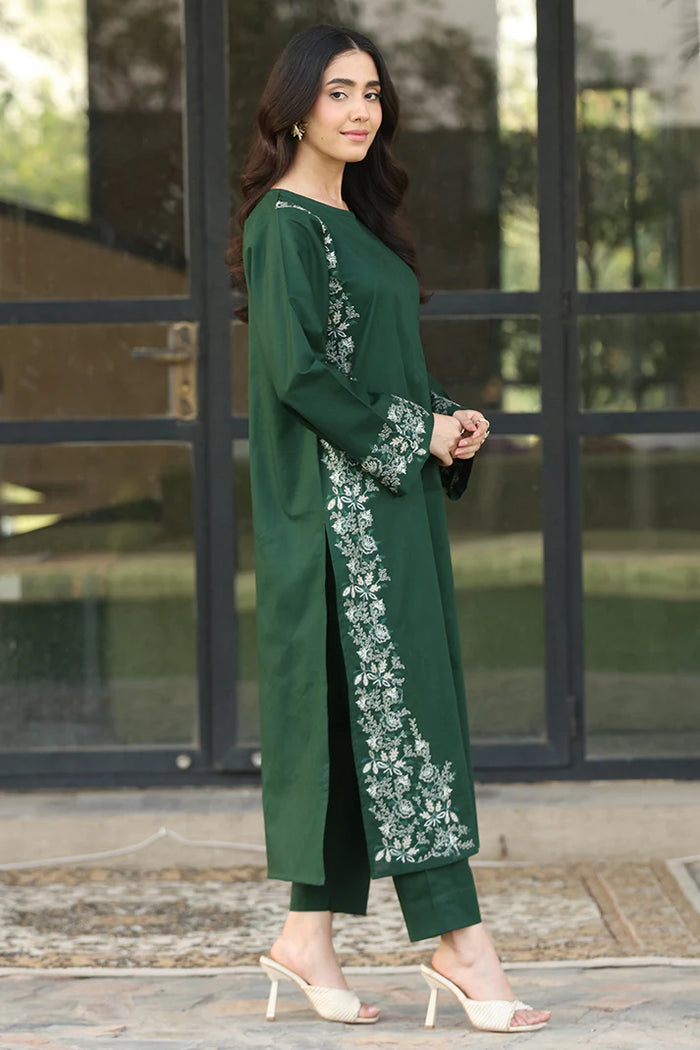 3PC DHANAK EMBROIDED DRESS BS- 443